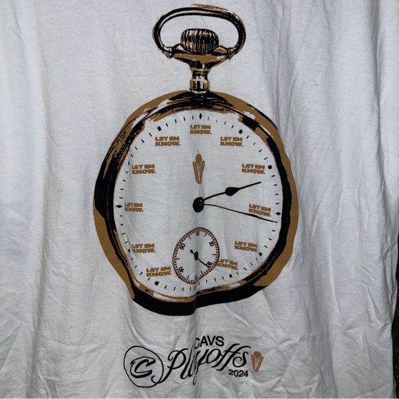 Cleveland Cavaliers CAVS Playoffs 2024 White Shirt XL Gildan tag Ohio - Picture 2 of 4